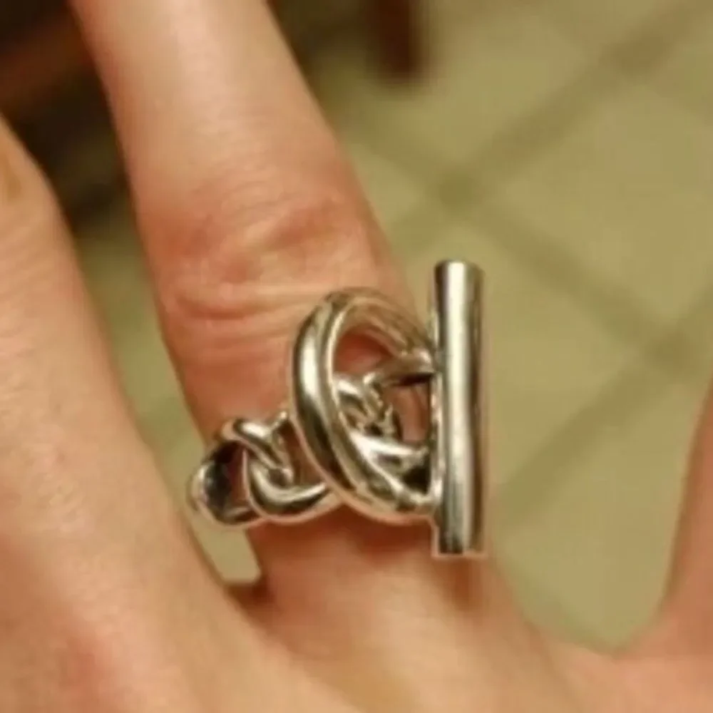 The toggle ring in 925 silver - Picture 3 of 7